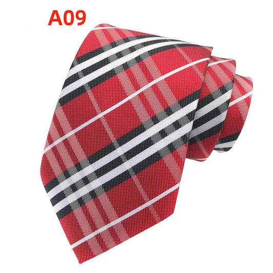 Red & Black British Tie (A-09)