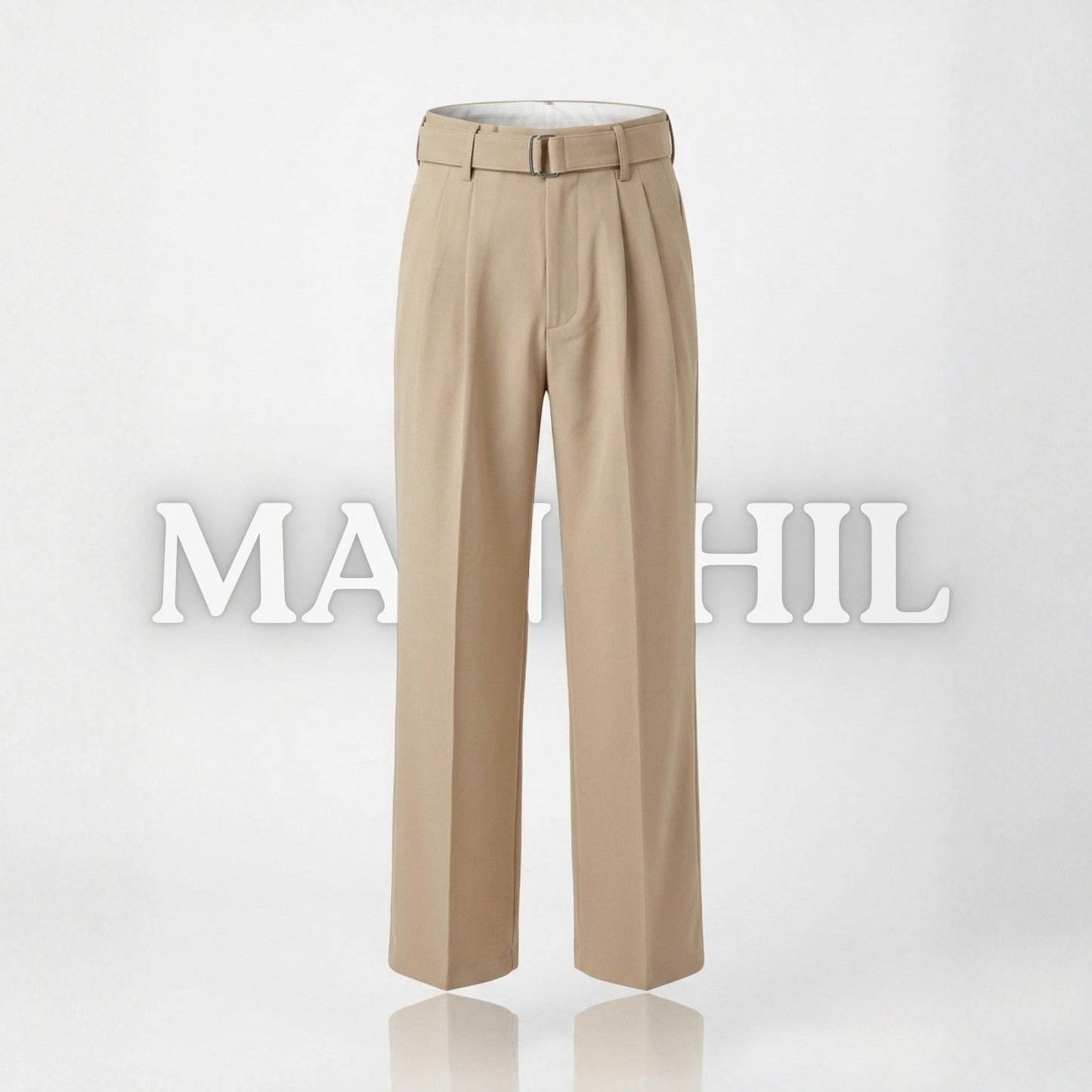 Beige Belted Loose-fit Pant (BLP-2)