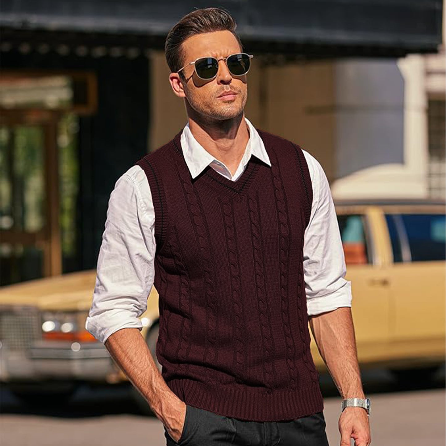Chocolate Sweater Vest