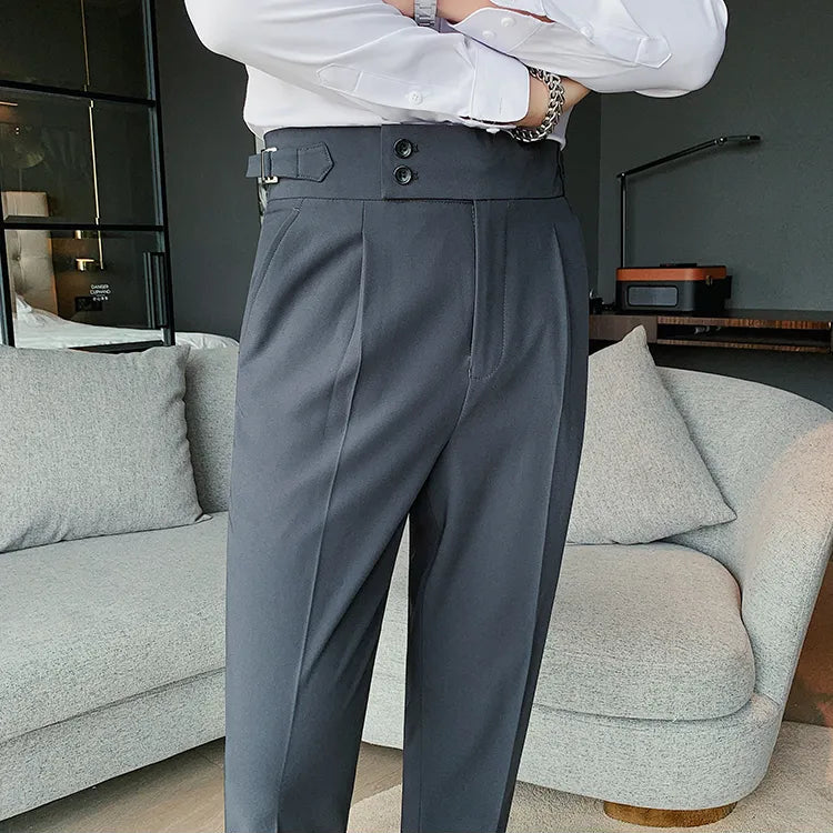 Dark Grey Formal Gurkha Pant
