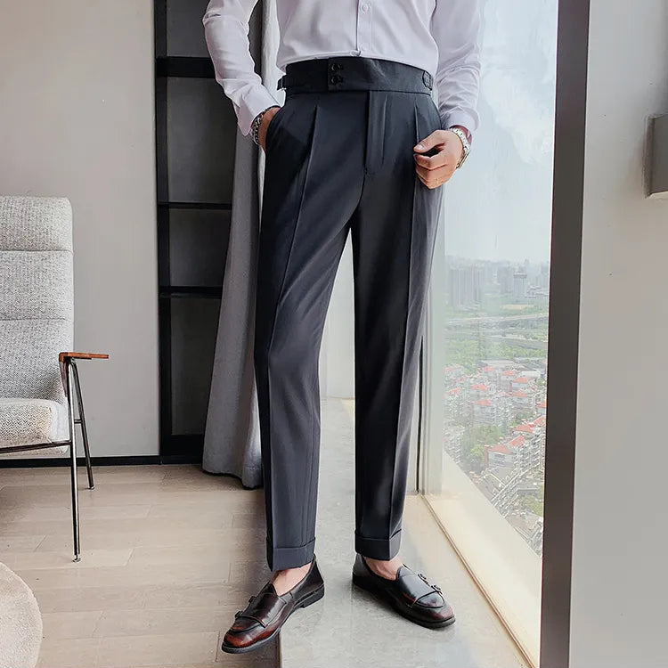 Dark Grey Formal Gurkha Pant