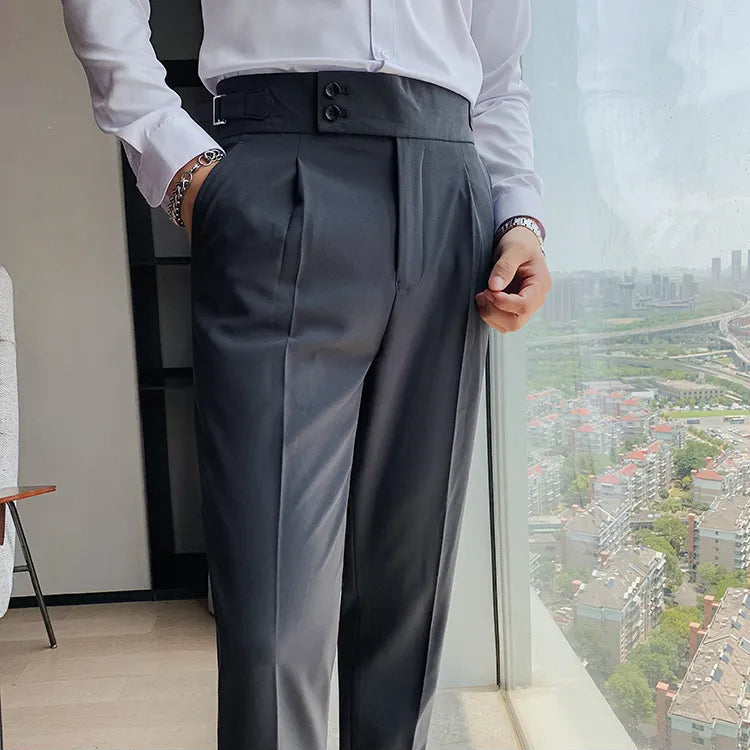 Dark Grey Formal Gurkha Pant
