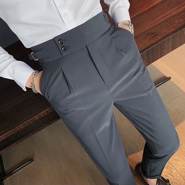 Dark Grey Formal Gurkha Pant