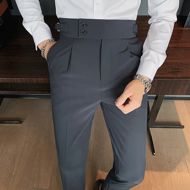 Dark Grey Formal Gurkha Pant