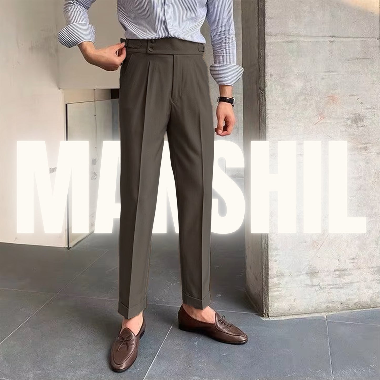 Dark Khaki Formal Gurkha Pant