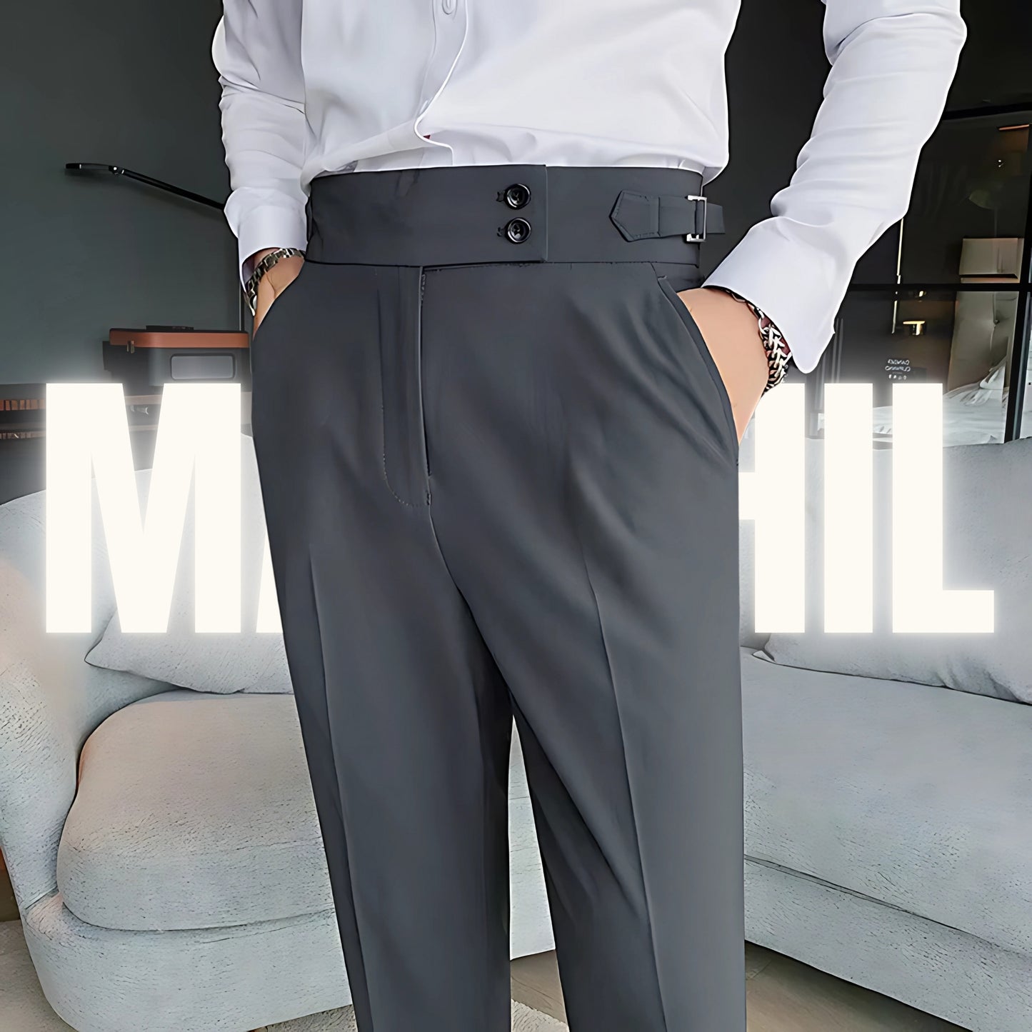 Light Grey Formal Gurkha Pant