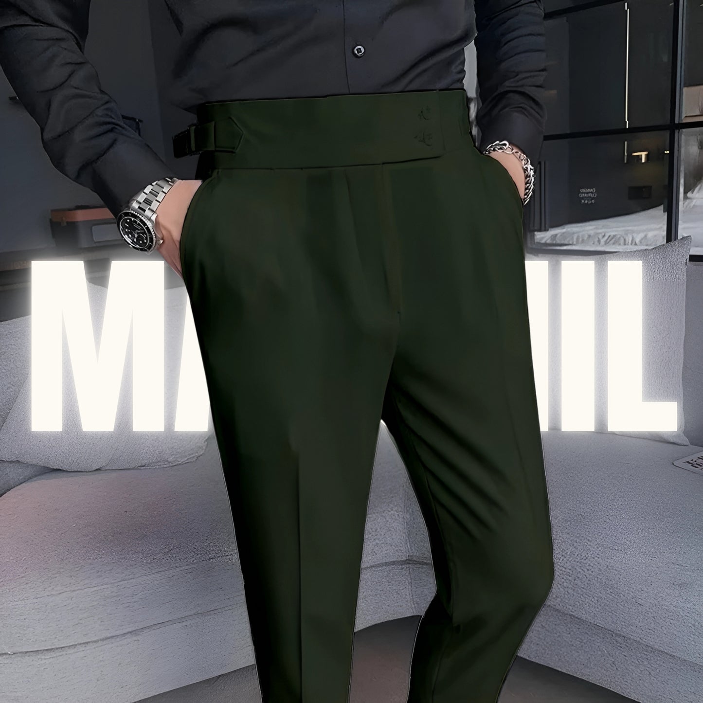Olive Formal Gurkha Pant