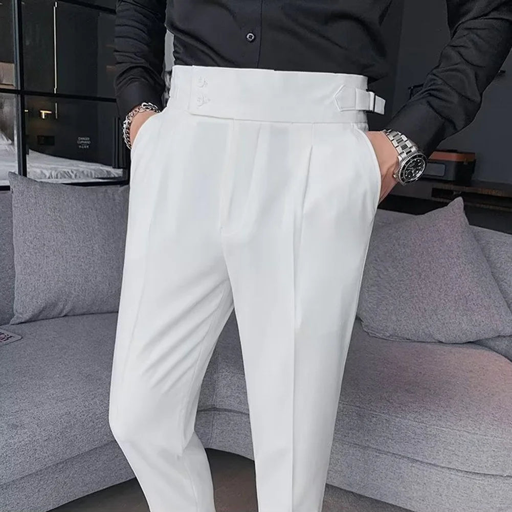 White Formal Gurkha Pant