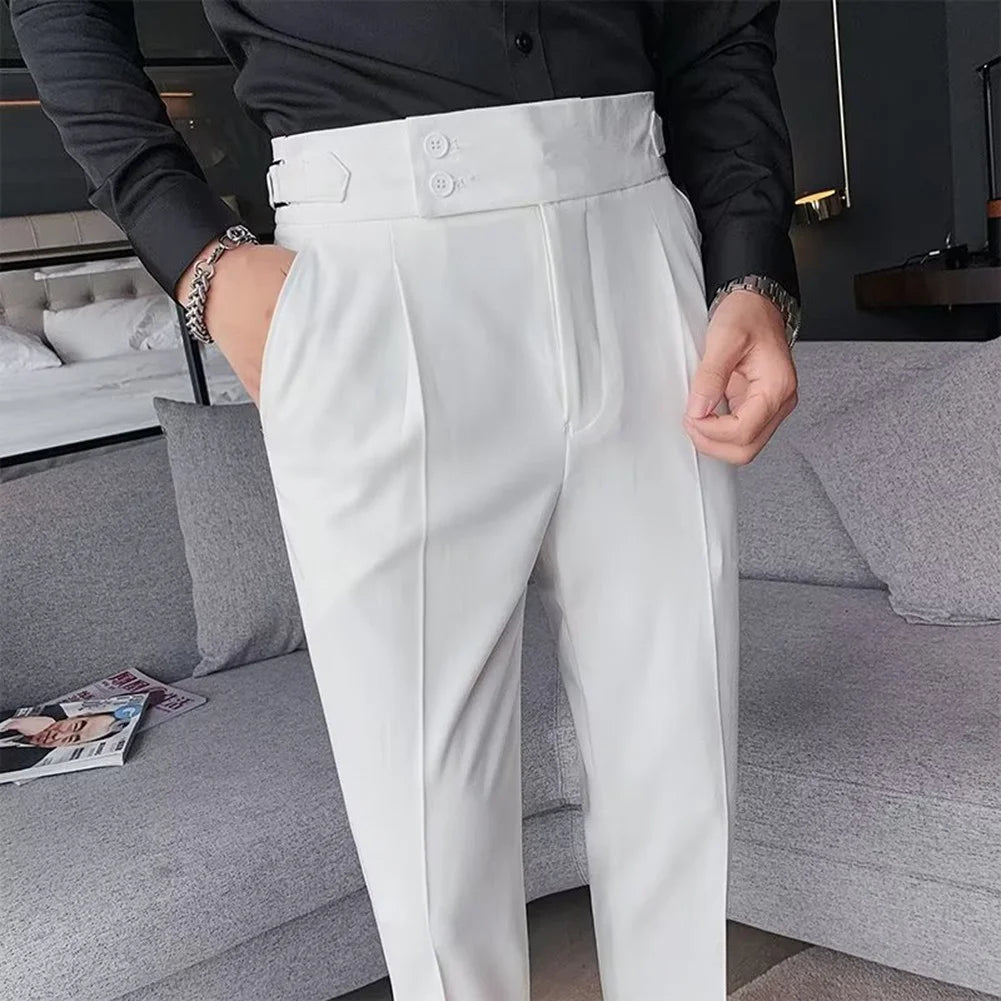 White Formal Gurkha Pant