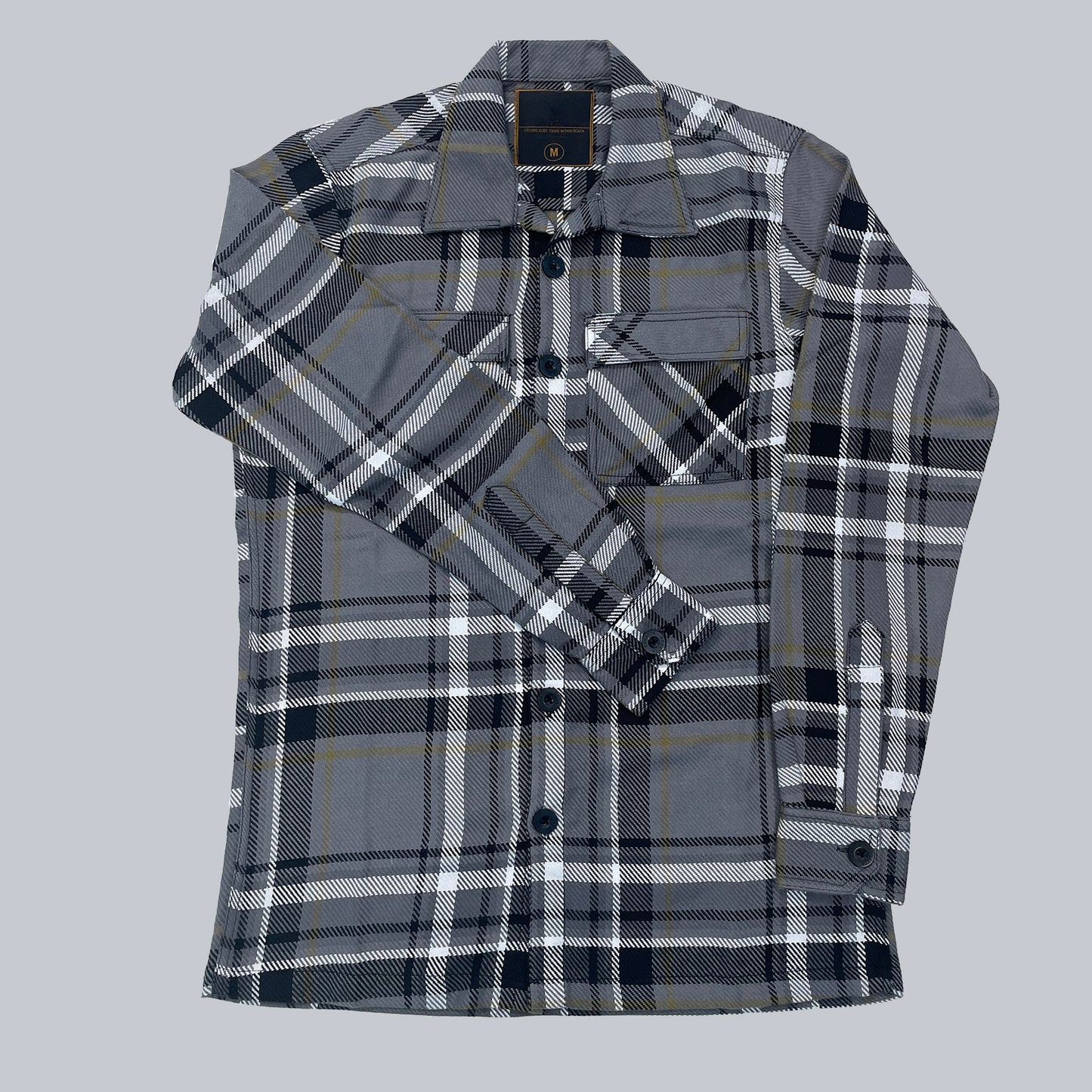 Winter Grey Plaid Shirt