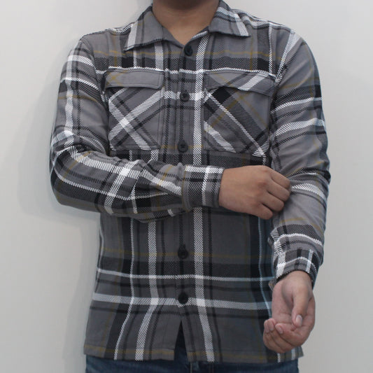 Winter Grey Plaid Shirt