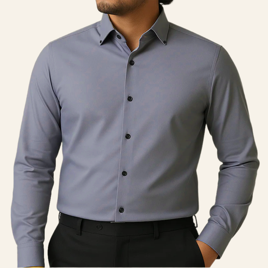 Ash Micro-Stretch Formal Shirt