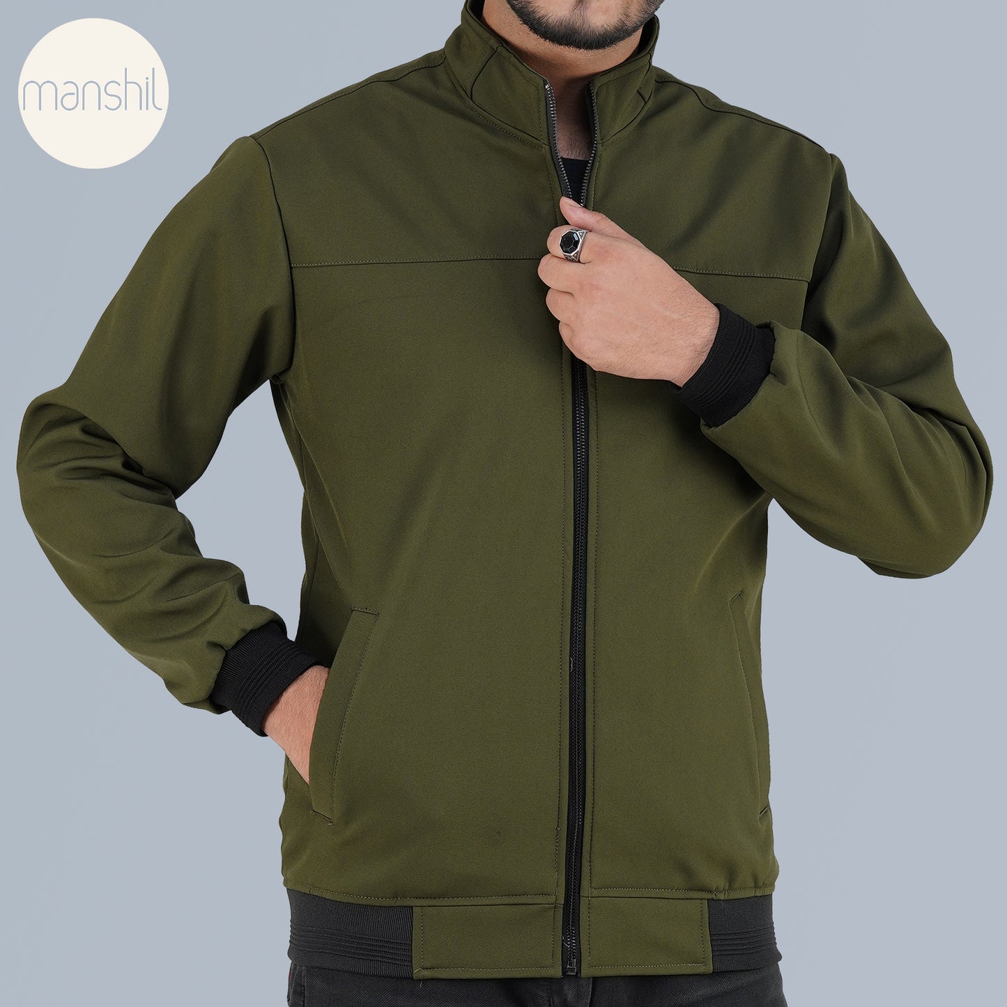 Olive Bonded Jacket