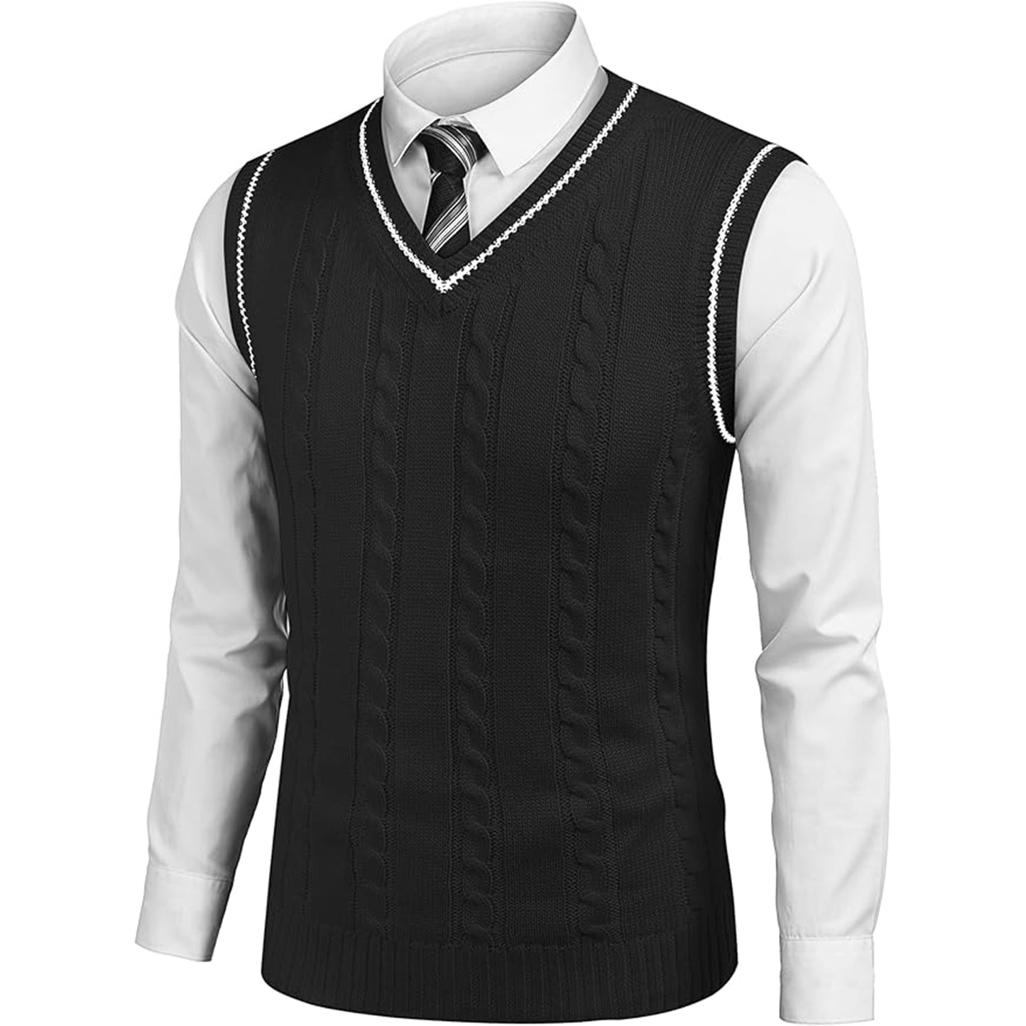 Black Sweater Vest