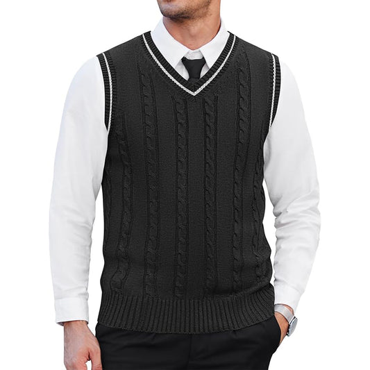 Black Sweater Vest