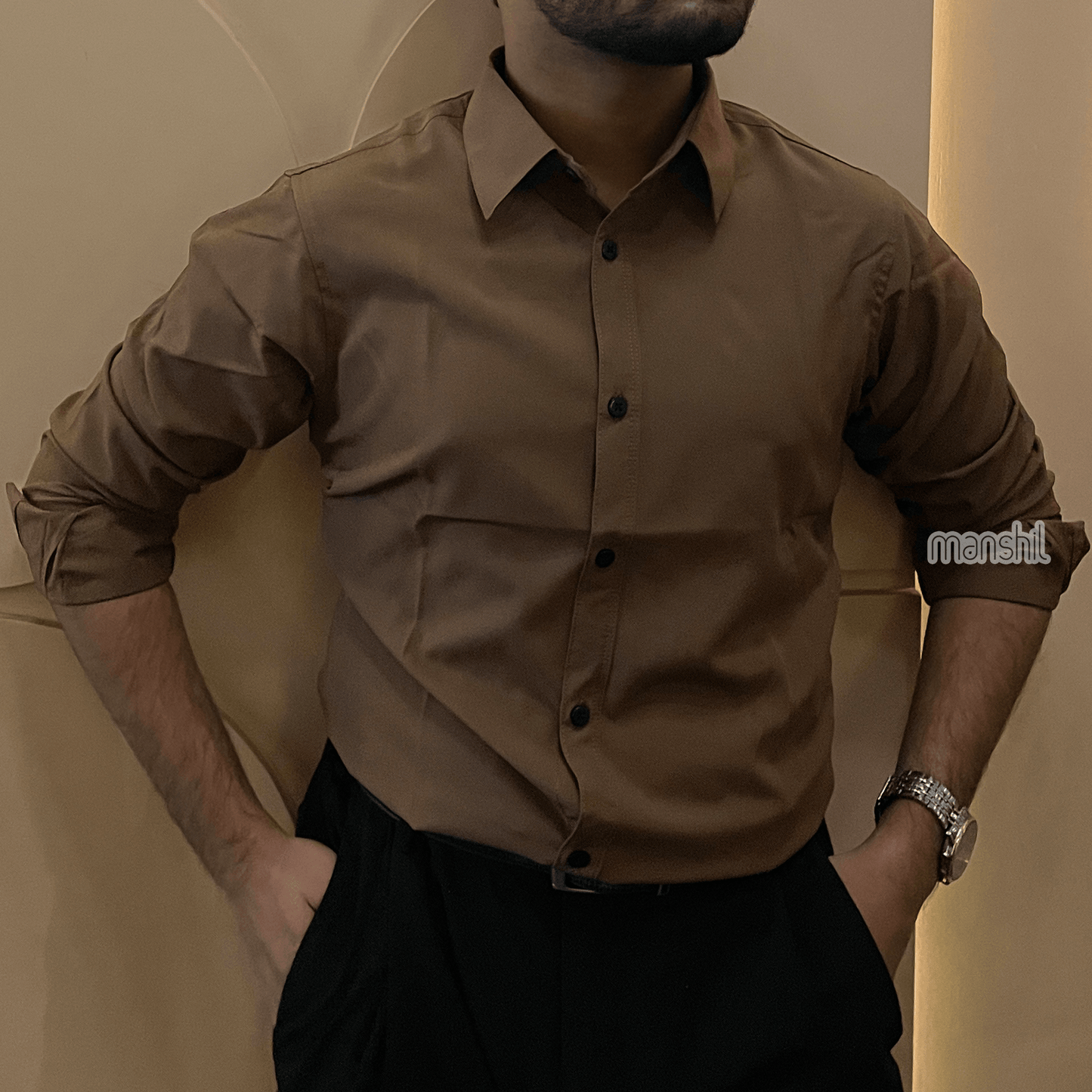 Brown Formal Shirt