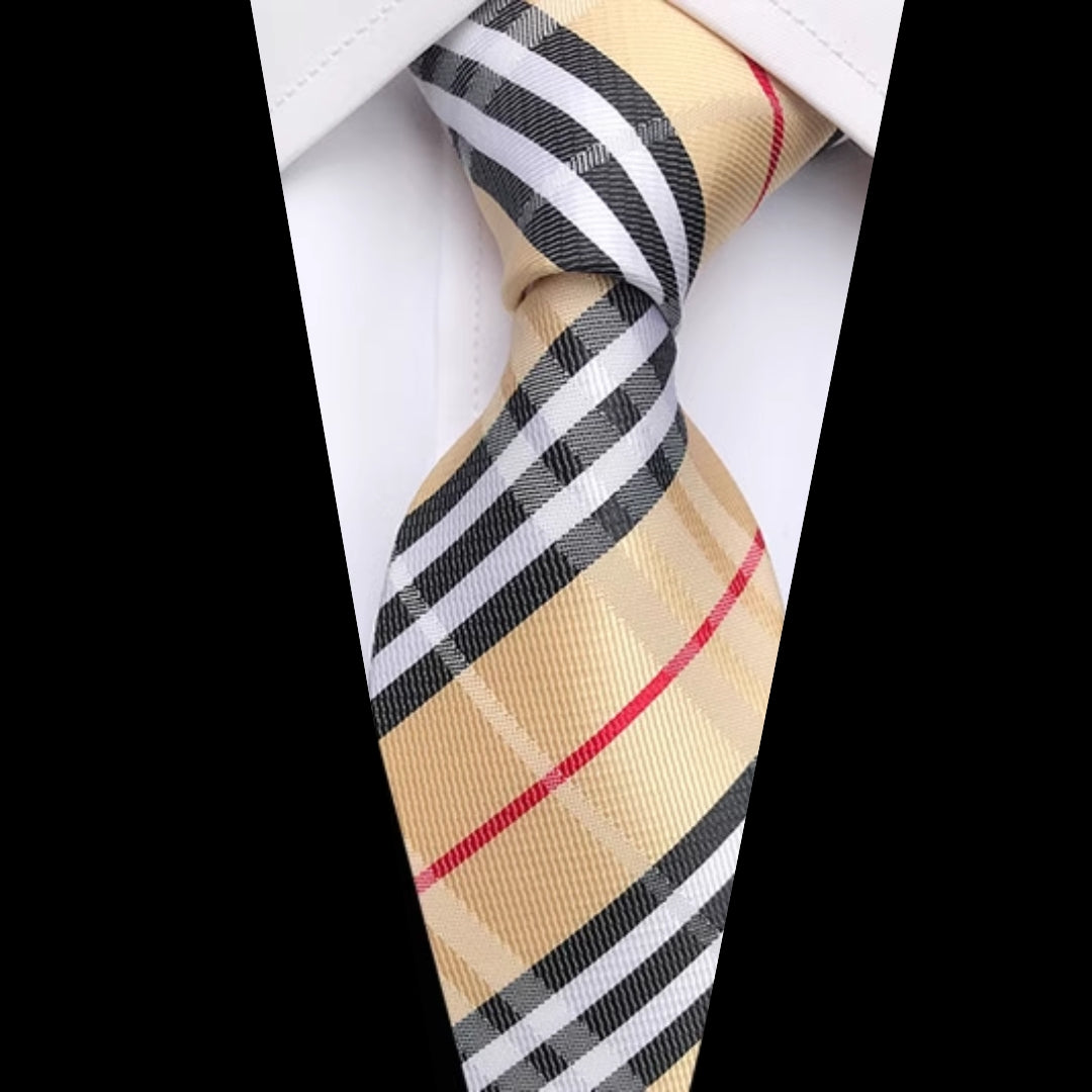 Copper & Black British Tie (A19)