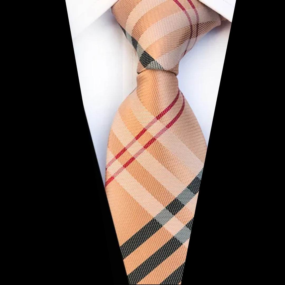 Copper & Red British Tie (A-06)