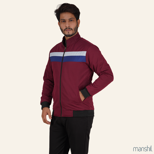 Maroon Contrast Jacket