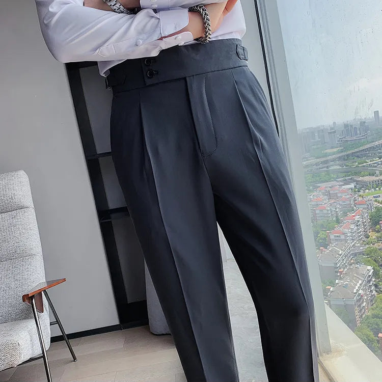 Dark Grey Formal Gurkha Pant