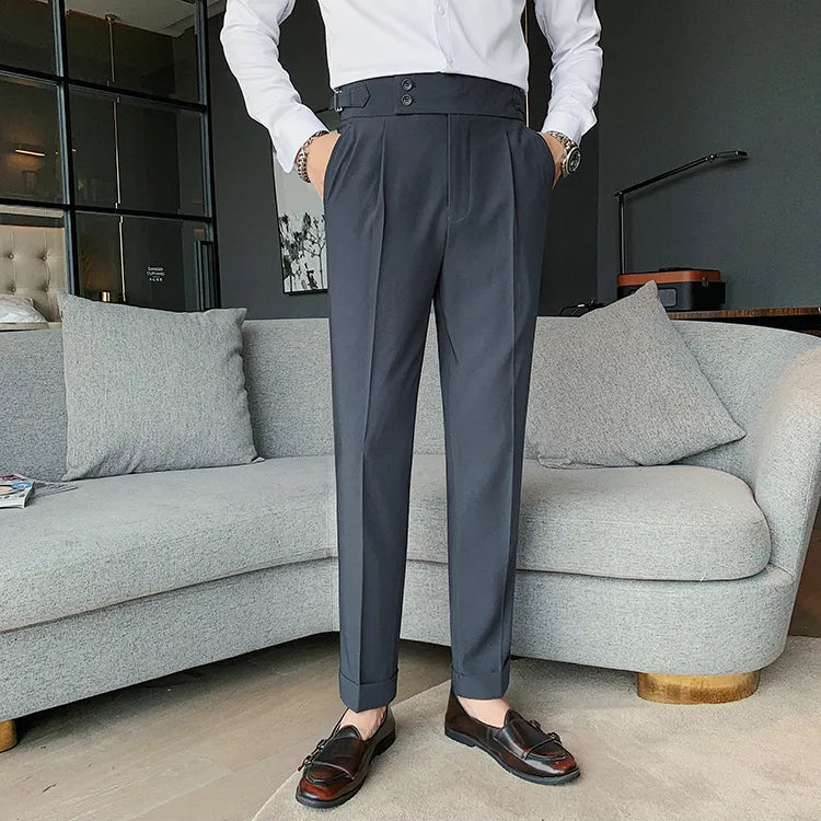 Dark Grey Formal Gurkha Pant