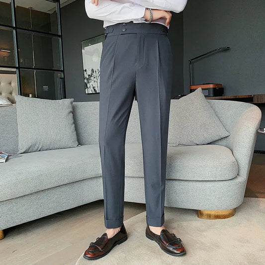 Dark Grey Formal Gurkha Pant