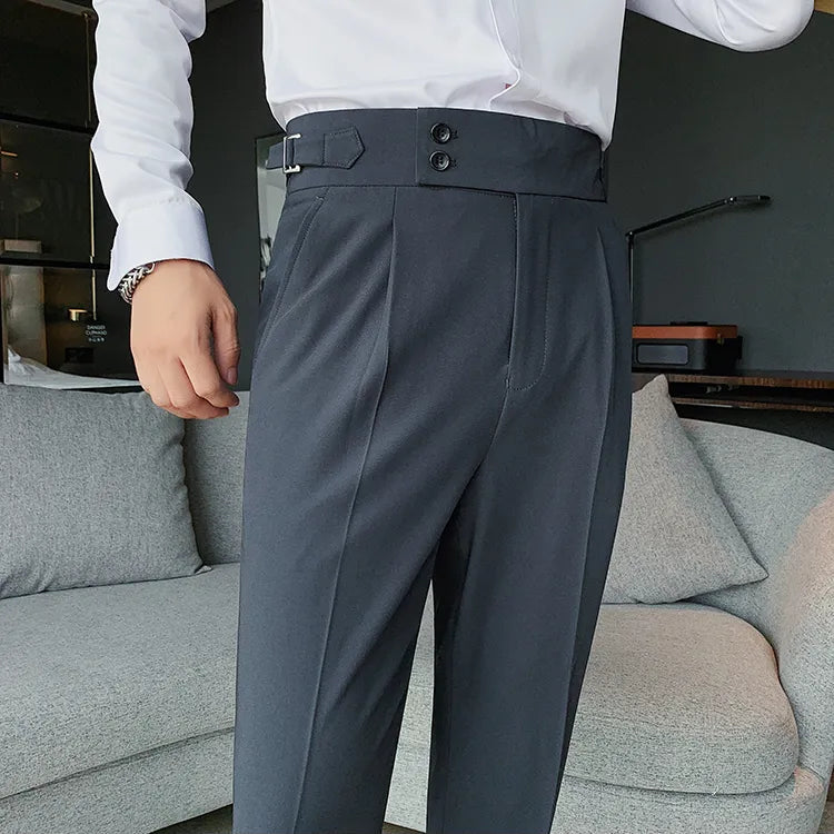 Dark Grey Formal Gurkha Pant