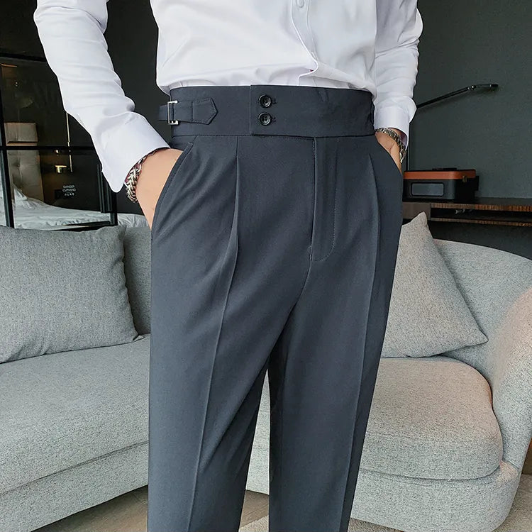 Dark Grey Formal Gurkha Pant