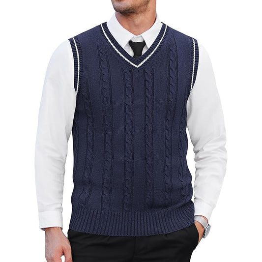 Navy-blue Sweater Vest