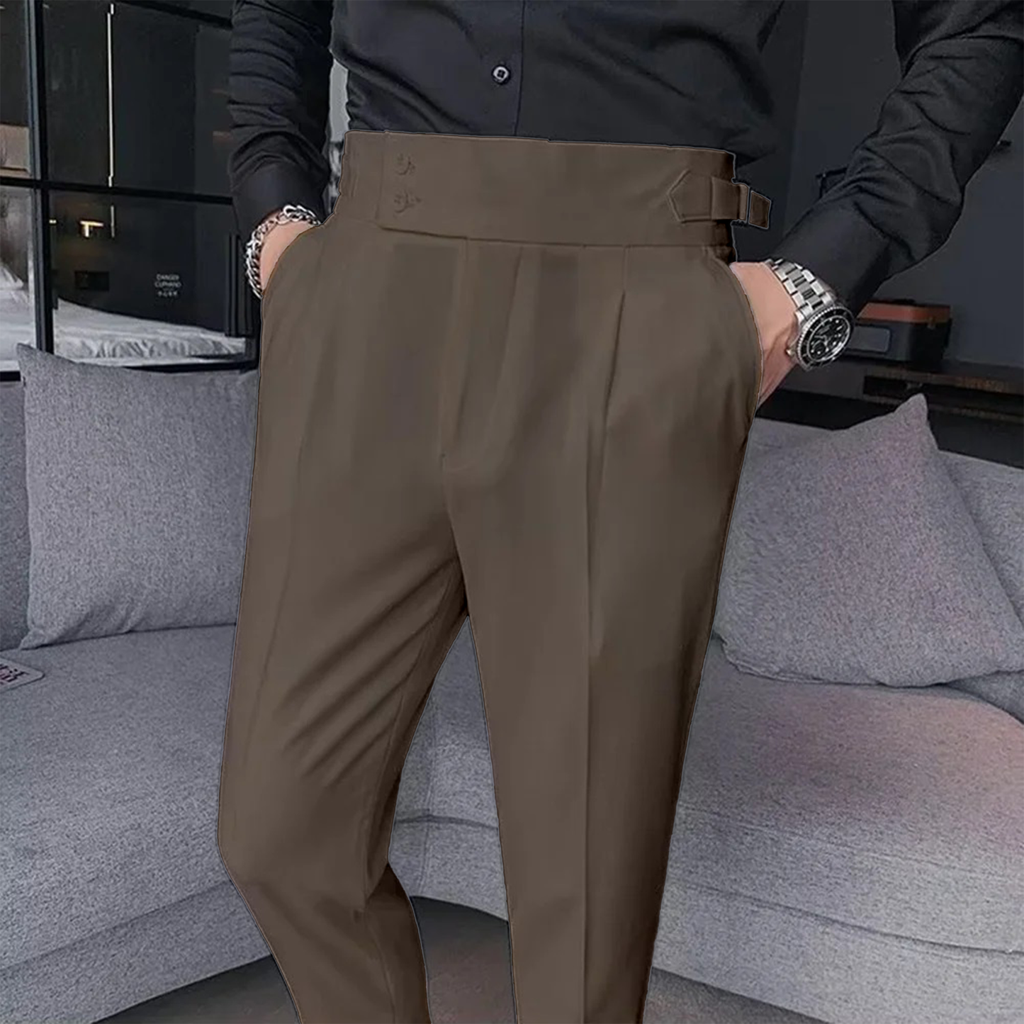 Light Coffee Formal Gurkha Pant
