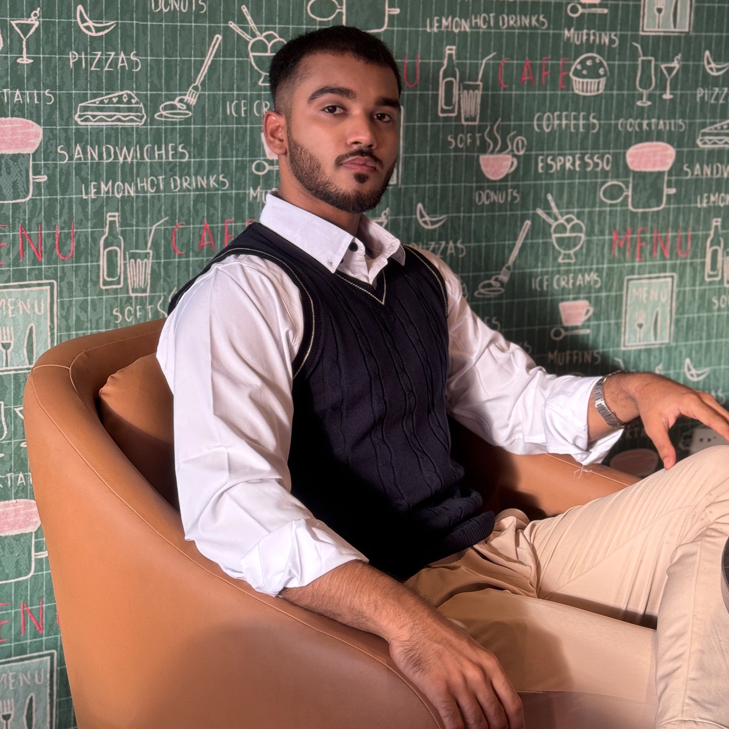 Navy-blue Sweater Vest