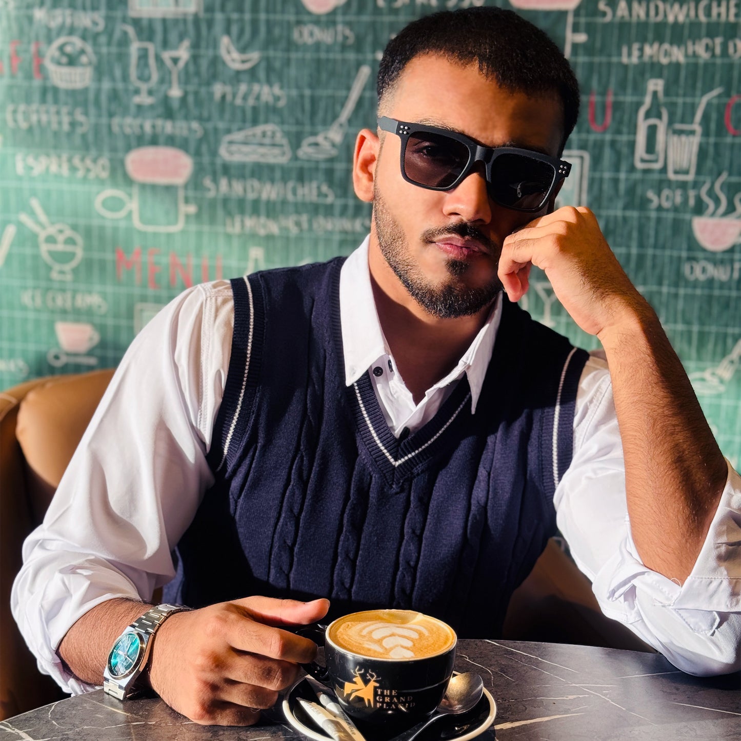 Navy-blue Sweater Vest