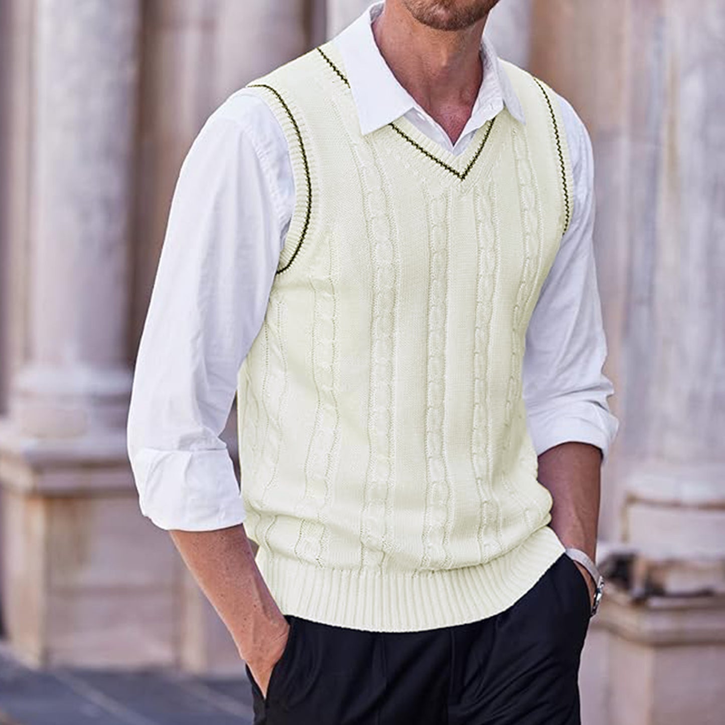 Off-white Sweater Vest