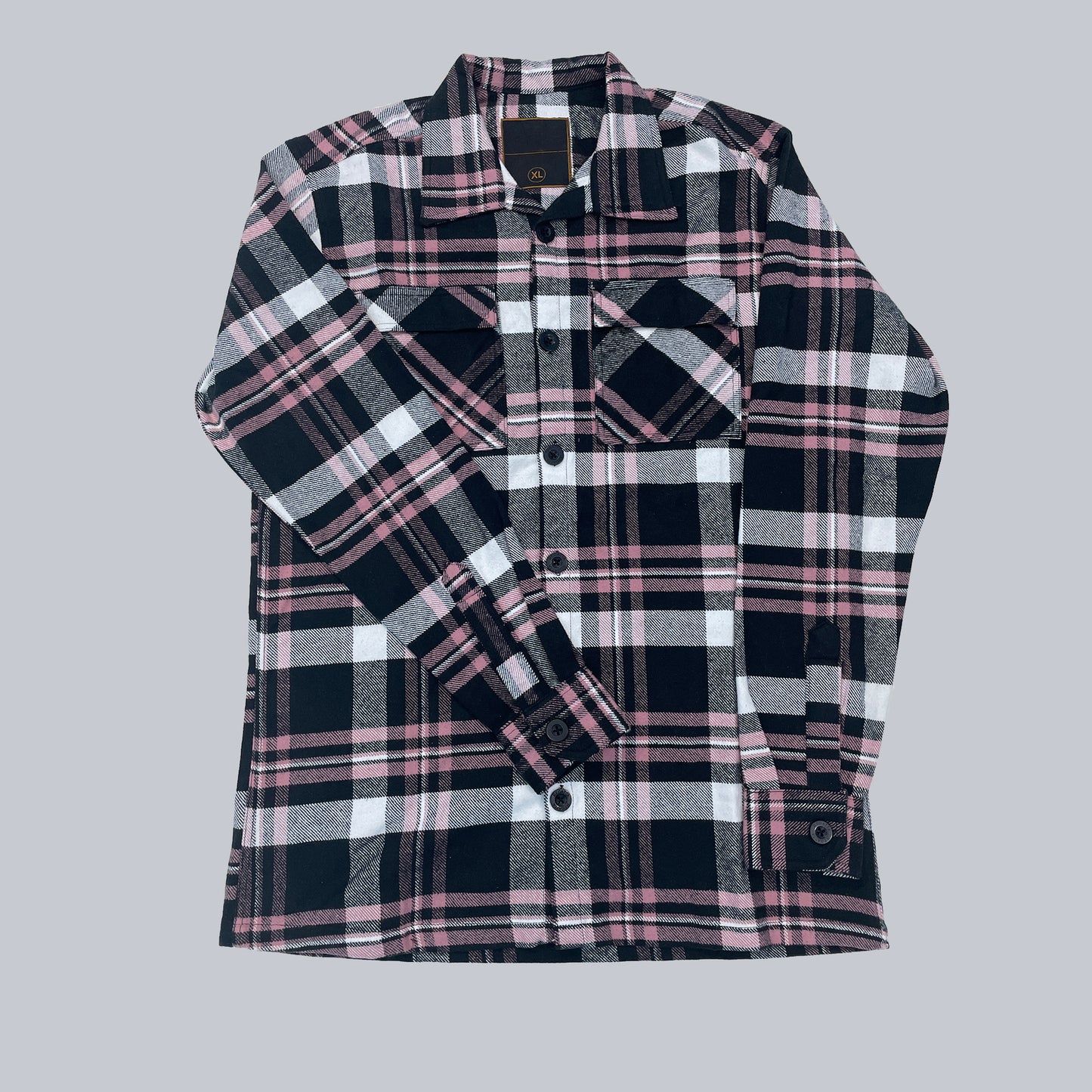 Winter Pink Plaid Shirt