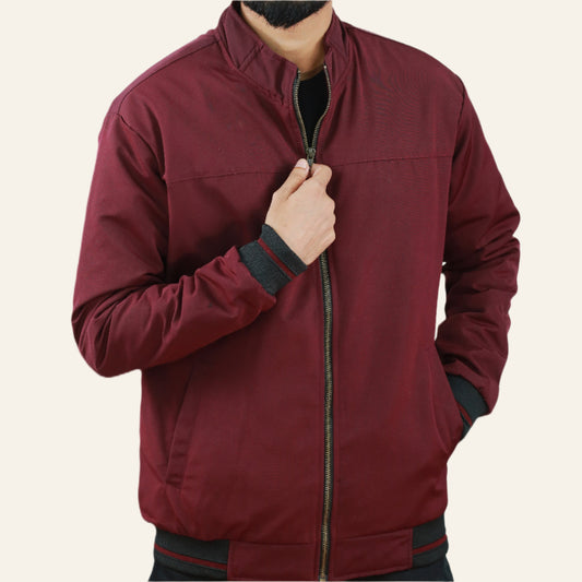 Maroon Saskin Jacket