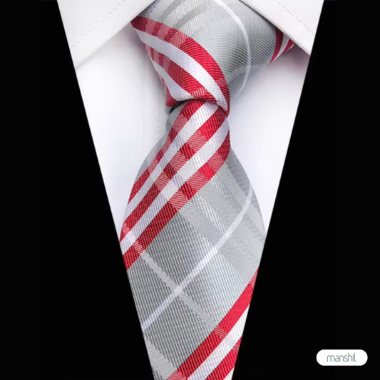 Silver British Tie