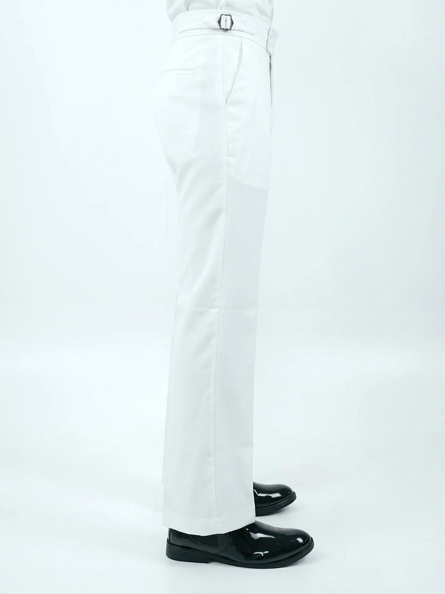 White Formal Gurkha Pant