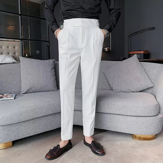 White Formal Gurkha Pant
