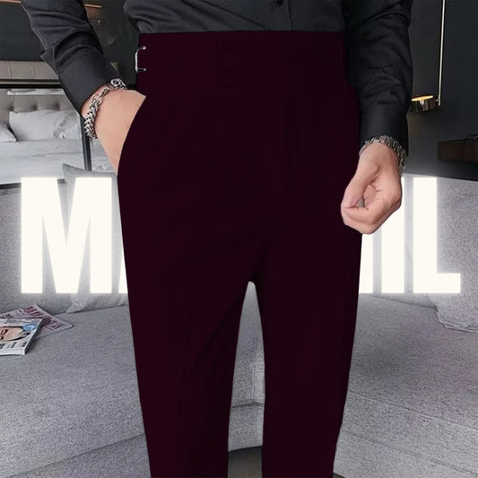 Wine Formal Gurkha Pant